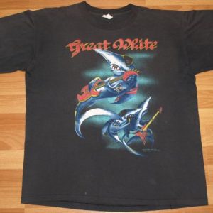 Vintage 1989 GREAT WHITE Concert Tour T-Shirt