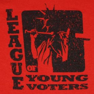 Vintage 1980's League of Young Voters T-shirt