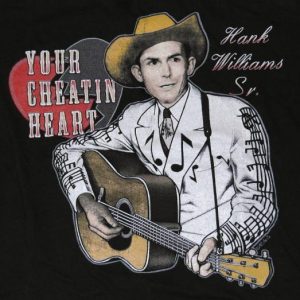 Vintage 1990s HANK WILLIAMS Sr. Country Music T-Shirt 90s