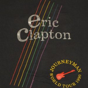 Vintage 1990 Eric Clapton world Tour Concert T-Shirt