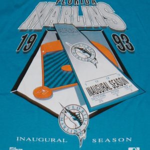 VTG 1993 Florida Marlins Inaugural Season Baseball T-shirt