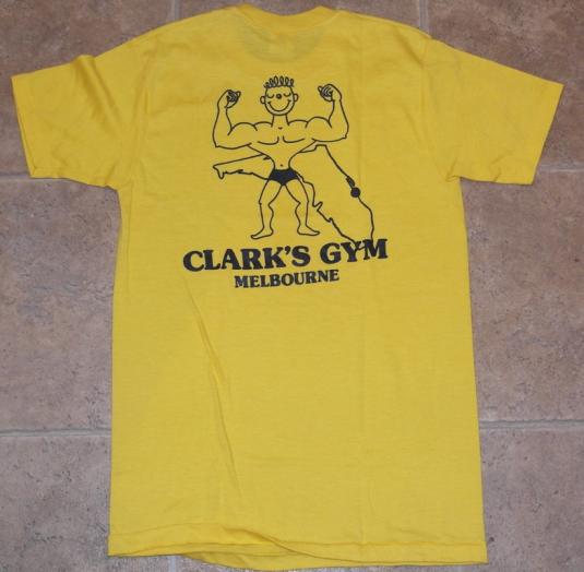 Vintage 1980s Clark’s Gym Melbourne Florida Tee T-Shirt 80s | Defunkd