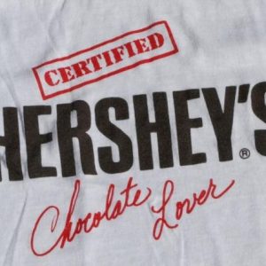 Vintage HERSHEY Chocolate Lovers White T Shirt