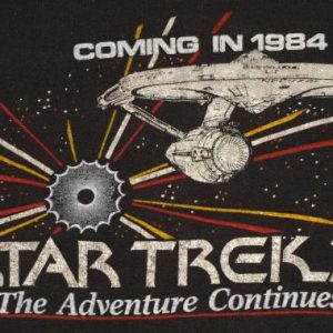 Vintage 1980s STAR TREK III 3 Movie T-Shirt Original Shirt