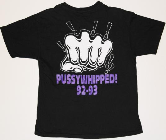 Vtg 1990s Faster Pussycat Pussywhipped Concert Tour T Shirt Defunkd 