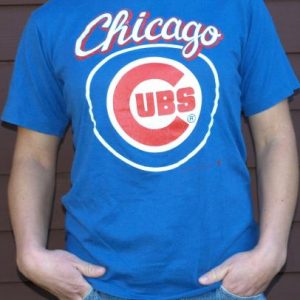 Vintage 1980s Chicago Cubs Logo Tee Shirt