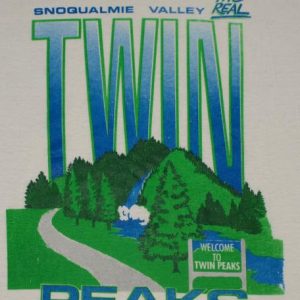 Vintage 1990s Twin Peaks White T-shirt