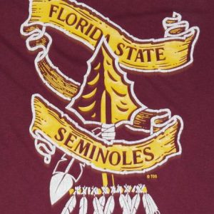 Vintage 1980s FLORIDA STATE Seminoles T-shirt 80s FSU