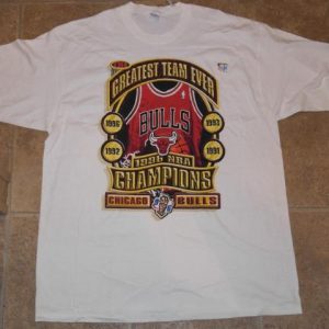 VTG 90s CHICAGO BULLS Starter Championship NBA Tee DEADSTOCK