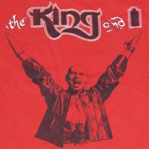 Vintage 1980's The King And IMovie Theater Musical T-Shirt