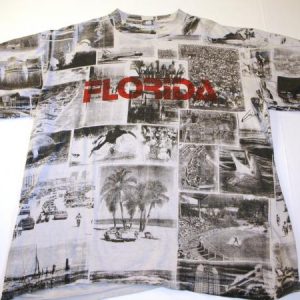 Vintage Florida All Around Collage T Shirt