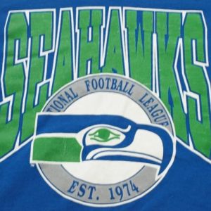 Vintage Seattle Seahawks Football Logo Shirt