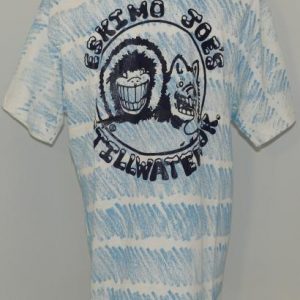 VTG 1990s ESKIMO JOES Striped Stillwater Oklahoma T-Shirt