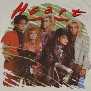 Vintage 1985 HEART World Tour Concert T-Shirt Original 80s