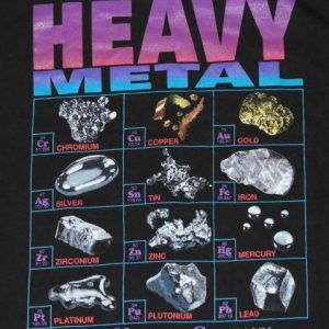 vintage Heavy Metal Mineral 1990s T-shirt Black