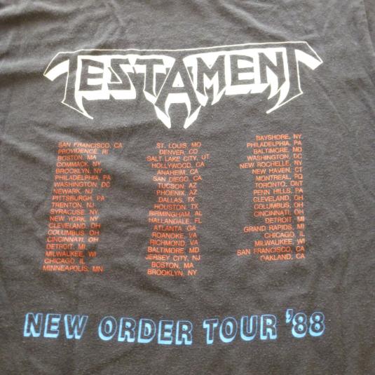 testament tour 1988