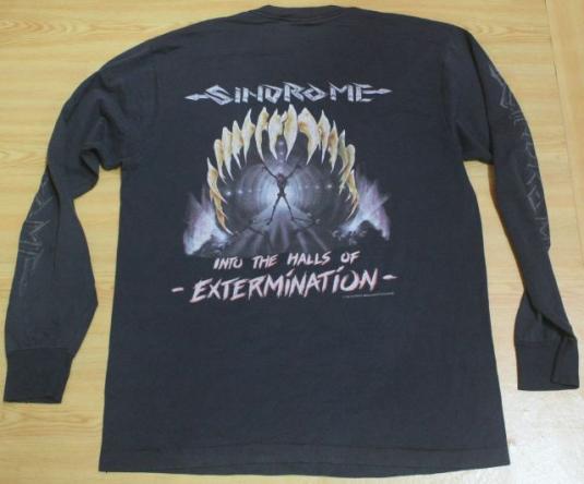 Vintage T-Shirt Long Sleeve Heavy Metal Sindrome Demo | Defunkd