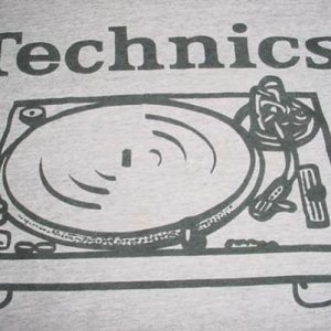Vintage Technics 1200 Turntables T-Shirt DJ XL