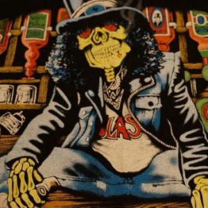 Vintage SLASH Guns n Roses Jack Daniels Whiskey T-Shirt M/S