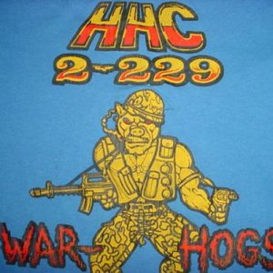 Vintage HHC 2-229 War-Hogs army T-Shirt S