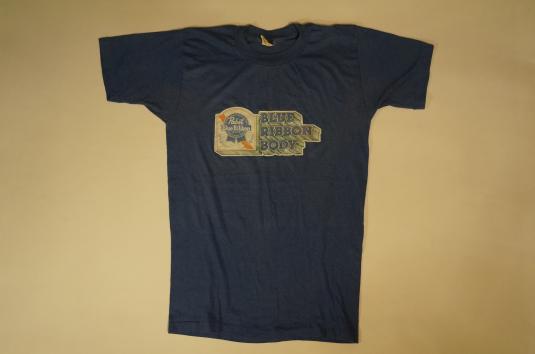 Vintage PABST BLUE RIBBON BODY T-Shirt Beer S | Defunkd