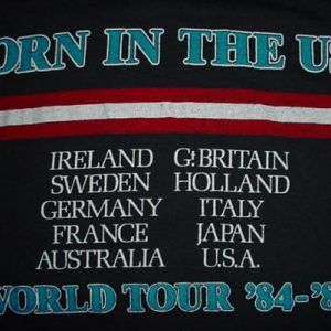 Vintage Bruce Springsteen T-Shirt Rare World Tour M/S