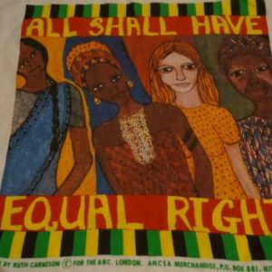 Vintage All Equal Rights Equality T-Shirt Ruth Carneson L/M