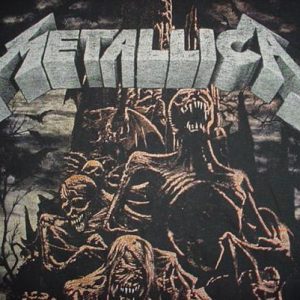 Vintage Metallica T-Shirt 1990s Ride The Lightning M