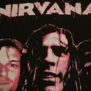 Vintage Nirvana T-Shirt Kurt Cobain I Want to Die M