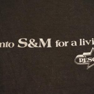 Vintage I'M INTO S&M FOR A LIVING Resorts Casino T-Shirt S