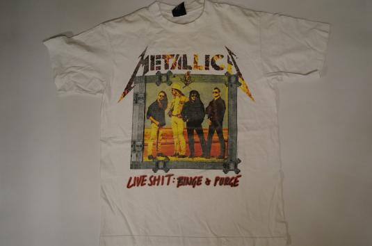 Vintage Metallica Live Sh*t Binge and Purge 1994 T-Shirt L/M | Defunkd