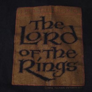 Vintage 70s Lord of the Rings T-Shirt LOTR Film Animation