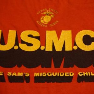 Vintage Uncle Sam's Misguided Children T-Shirt USMC S