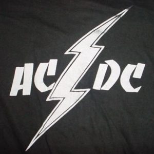 Vintage Rare AC/DC ACDC T-Shirt 1970s M/S