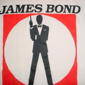 Vintage James Bond T-Shirt Licence To Kill Timothy Dalton M