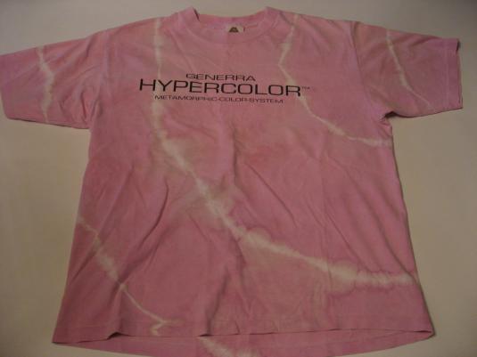 Vintage Generra Hypercolor Pink T-Shirt M | Defunkd