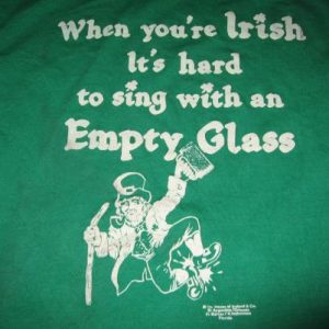 Vintage When You're Irish Leprechaun T-Shirt S