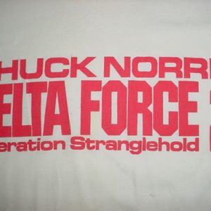 Vintage Delta Force T-Shirt 2 Chuck Norris L