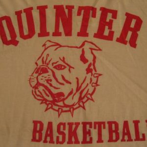 Vintage Quinter Bulldogs High School Basketball T-Shirt S