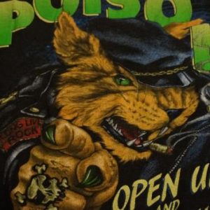 Vintage Poison T-Shirt Open Up and say Ahhh '89 M/L