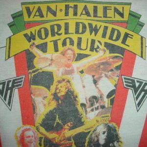 Vintage Van Halen Jersey T-Shirt World Tour M/L