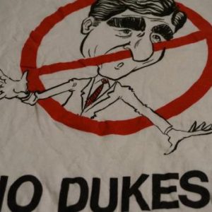 Vintage Anti-Michael Dukakis NO DUKES T-Shirt L/M