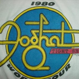 Vintage Foghat T-Shirt Tight Shoes Jersey Tour 1980 S