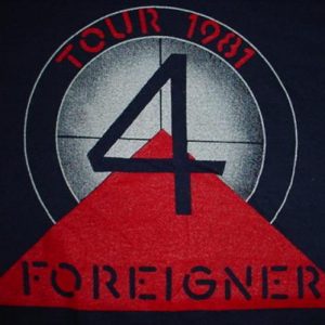 Vintage Foreigner T-Shirt Tour 1981 M/L