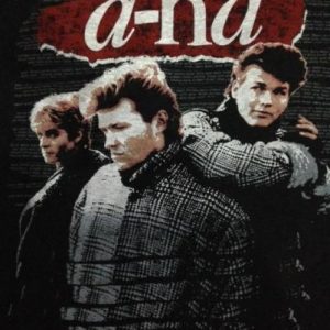 Vintage 1986 A-HA T-Shirt New Wave