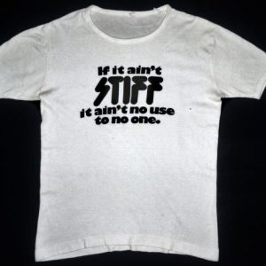 VINTAGE 70's STIFF RECORDS T-SHIRT