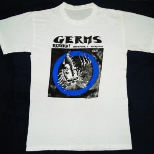 VINTAGE 1980 THE GERMS T-SHIRT