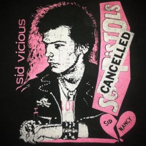 VINTAGE SID VICIOUS - SEX PISTOLS CANCELLEDT-SHIRT