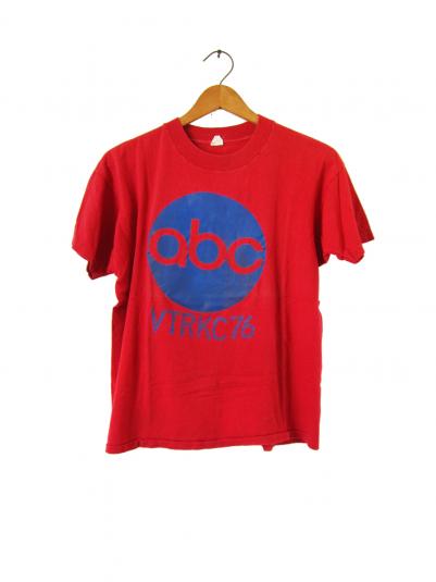 Vintage 70s ABC News T-shirt Red Spruce Tag | Defunkd