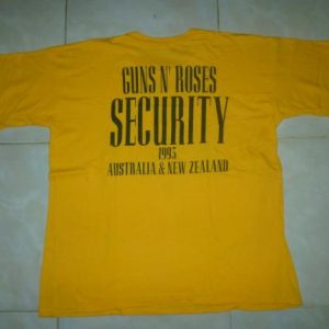 Vintage Guns N Roses Security T-Shirt